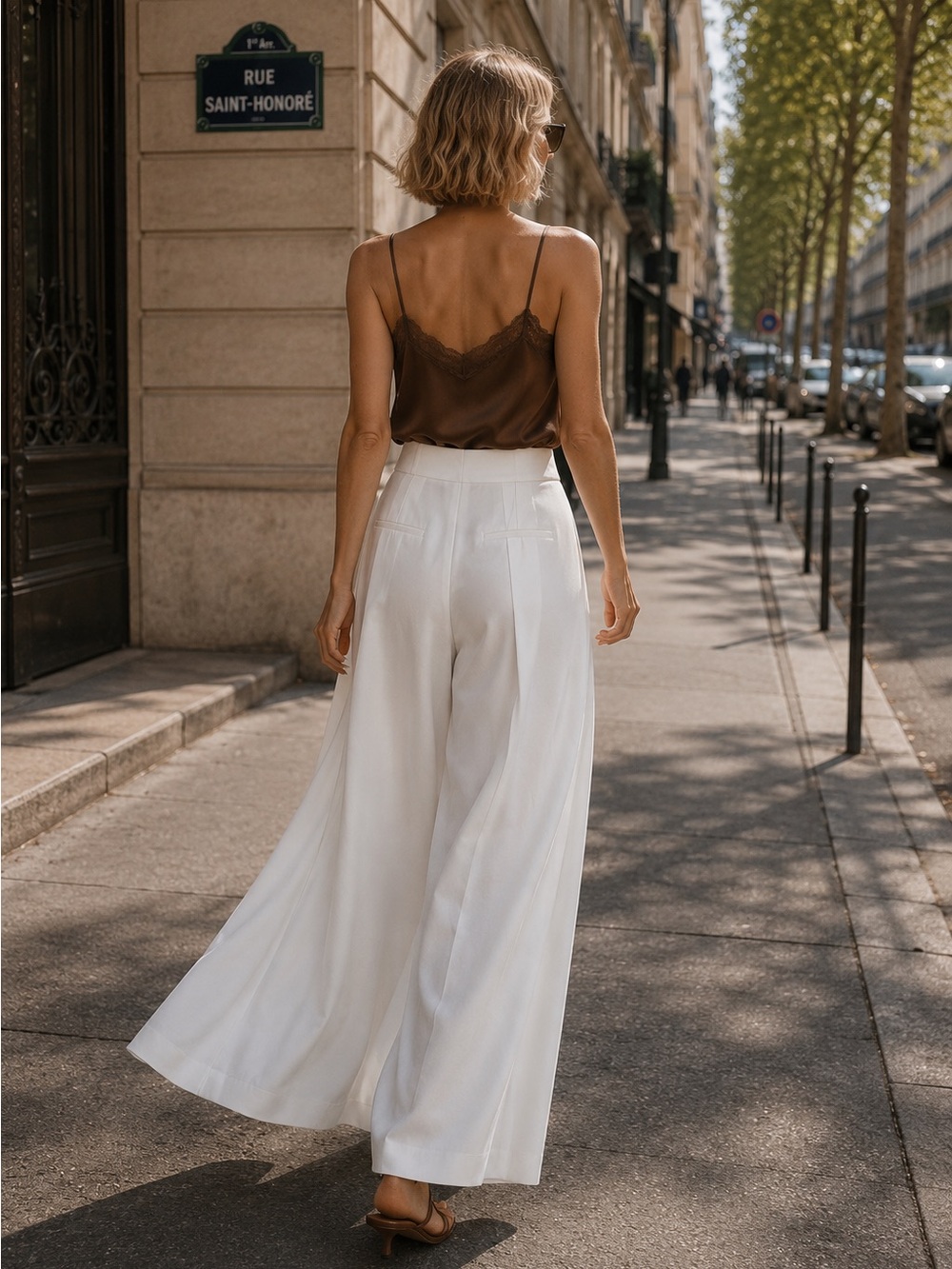 Zara NWT White Extra Wide Leg Dress Pants High Rise Tailored S - Picture 3 of 5
